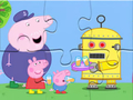 Spiel Puzzle: Peppa-Roboter  Online