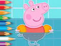Spiel Malbuch: Peppa Schwimmen  Online