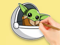 Spiel Malbuch: Meister Yoda  Online
