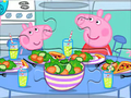 Spiel Puzzle: Peppa-Dinner-Time  Online
