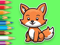 Spiel Malbuch: Babyfuchs  Online