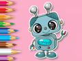 Spiel Malbuch: Lächelnder Roboter  Online