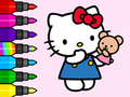 Spiel Malbuch: Hello Kitty Teddybär  Online