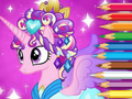 Spiel Malbuch: Pony-Prinzessin  Online