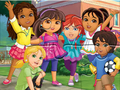 Spiel Puzzle: Dora in die Stadt  Online