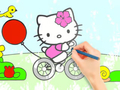 Spiel Malbuch: Hello Kitty Cycling  Online