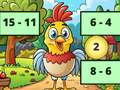 Spiel Subtraktion: Vogelbild aufdecken  Online