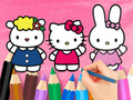 Spiel Malbuch: Hello Kitty mit Freunden  Online