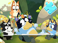 Spiel Puzzle: Bluey Pool Spa  Online