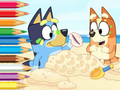 Spiel Malbuch: Blau am Strand  Online