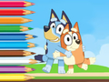 Spiel Malbuch: Bluey und Bingo-Urlaub  Online