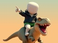 Spiel Strichmännchen. Dinosaurier-Arena  Online