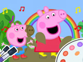 Spiel Malbuch: Peppa Pig Muddy Funny  Online