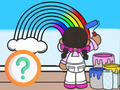 Spiel Kinderquiz: Färbe den Himmel  Online