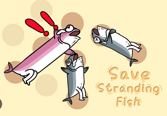 Spiel Retten Sie strandende Fische  Online