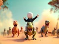Spiel Stickman: Dinosaurier-Arena  Online