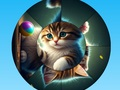 Spiel Rundes Puzzle zum Sammeln von Bildern mit niedlichen Kätzchen  Online