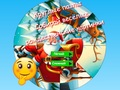Spiel Rundes Puzzle. Sammeln Sie lustige Weihnachtsbilder  Online