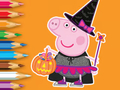 Spiel Malbuch: Peppa Pig Halloween  Online
