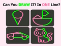 Spiel Gehirntest: Ein-Linien-Puzzle  Online