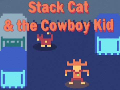Spiel Stack Cat und das Cowboy Kid  Online