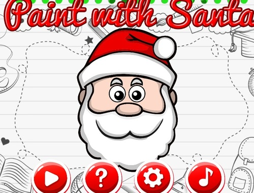 Spiel Malen Sie mit dem Weihnachtsmann  Online