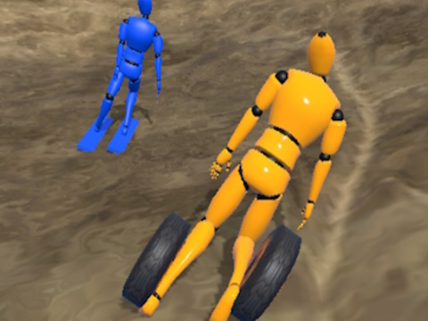 Spiel Ragdoll Racing: Extreme Abfahrt  Online