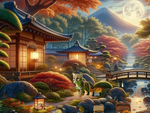 Spiel Versteckte Geheimnisse des japanischen Gartens  Online