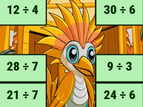 Spiel Division Bird Bild aufdecken Online