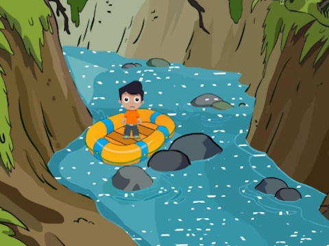 Spiel Rette den süßen Jungen aus River  Online