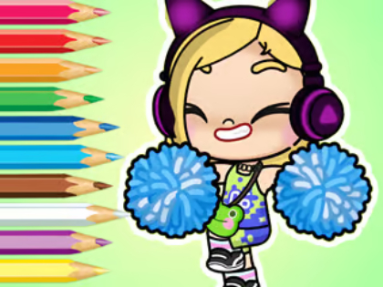 Spiel Malbuch: Avatar World Cheerleader  Online