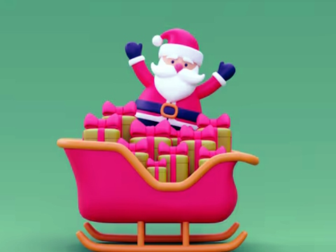 Spiel Weihnachtsschlittenfahrer 3D  Online