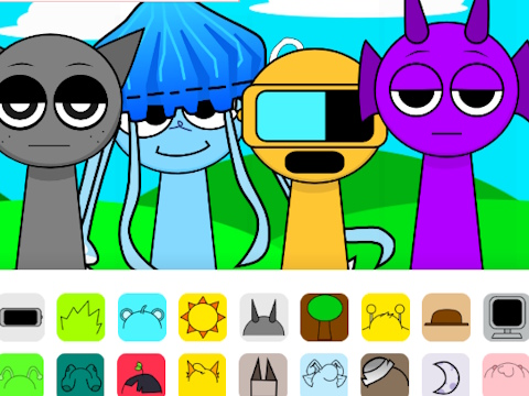 Spiel Sprunki mit OC  Online