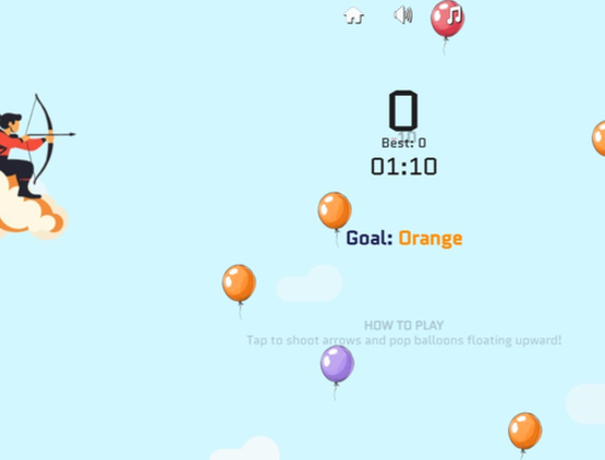 Spiel Ballon-Bogenschützen-Herausforderung  Online