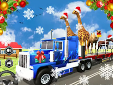 Spiel Weihnachts-Tiertransporter-LKW  Online