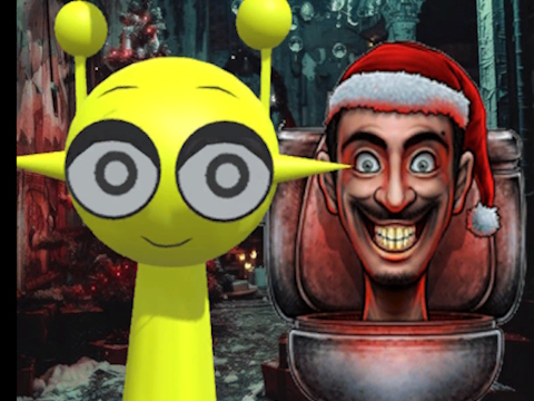 Spiel Sprunki in Backrooms Weihnachten Skibidi Online