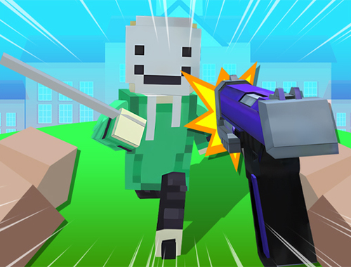 Spiel Block Craft 3D-Schule  Online