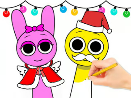 Spiel Malbuch: Sprunki Weihnachten  Online