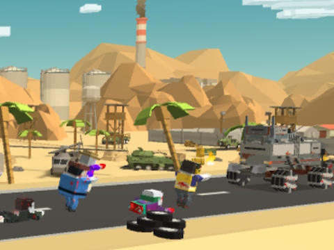 Spiel Zombie-Derby-Pixel-Überleben  Online