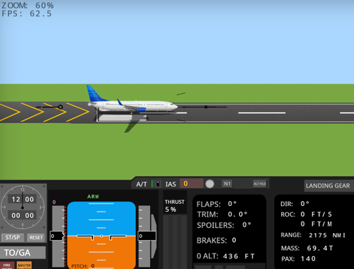 Spiel Flugsimulator 737-800  Online
