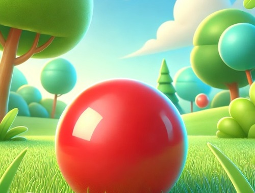 Spiel Roter Ballläufer 3D  Online