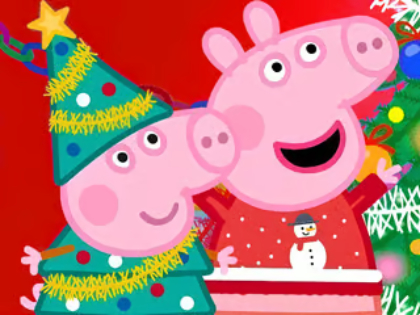 Spiel Puzzle: Peppa Pig Weihnachtsvorbereitung  Online