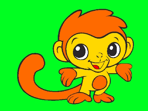 Spiel Niedliche Tiere zum Ausmalen  Online