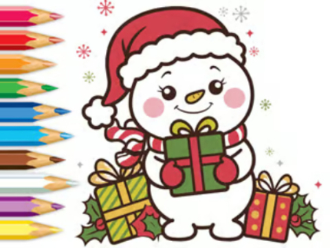 Spiel Malbuch: Weihnachtsüberraschungslieferung  Online