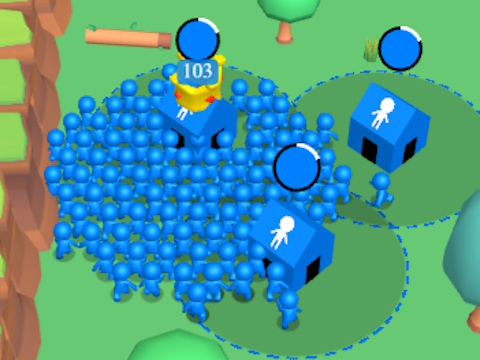 Spiel Riesige Menschenmenge. io: House Capture  Online