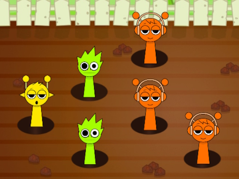 Spiel Sprunki schlägt einen Maulwurf  Online