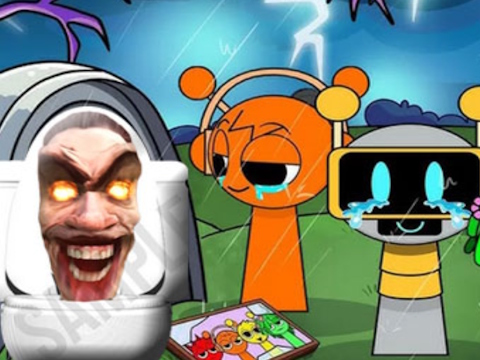 Spiel Sprunki Castle Panic Skibidi Toilette  Online