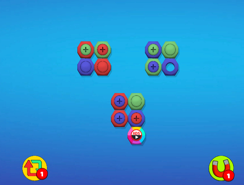 Spiel Farbige Muttern und Schrauben  Online