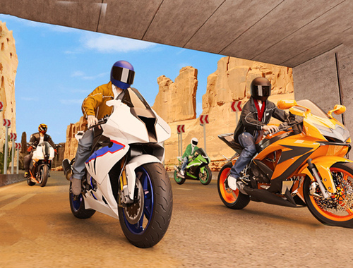 Spiel Echtes Motorrad-Simulator-Rennen 3D  Online