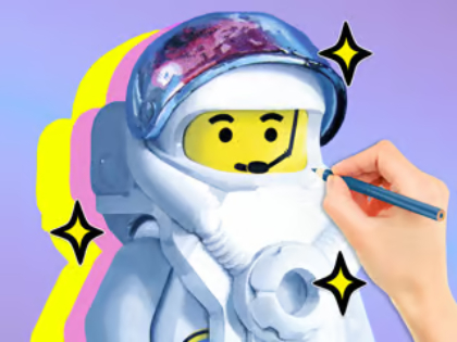 Spiel Malbuch: LEGO Astronaut  Online